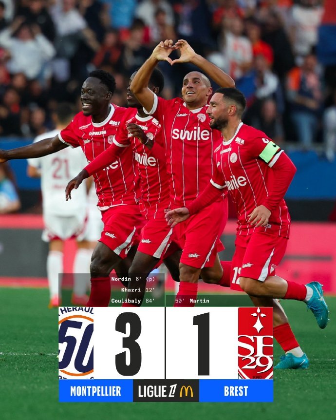 关于蒙彼利埃客场击败对手，法甲榜位置继续攀升的信息